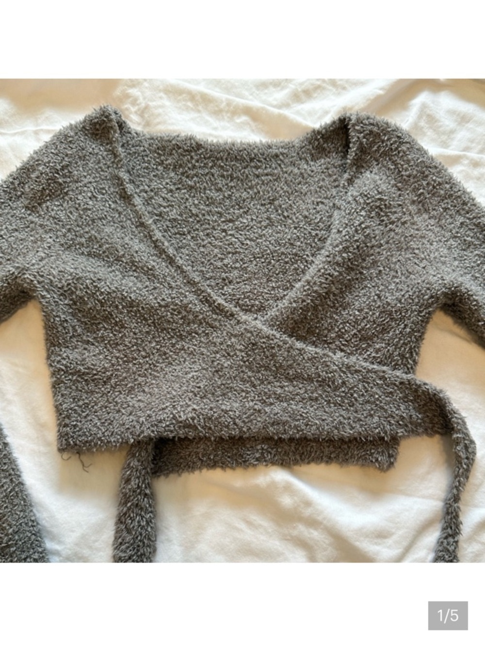 Skims Cozy Knit Wrap Top